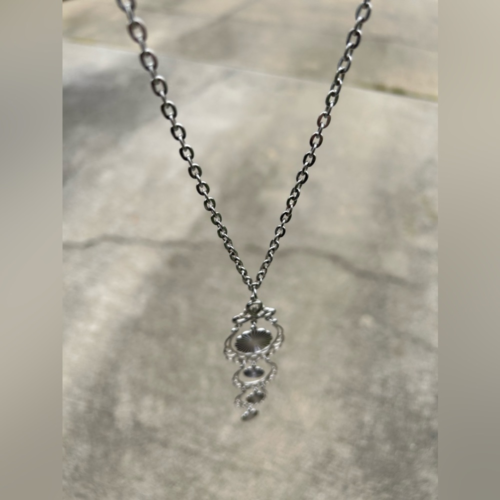 Women’s silver chain necklace - Picture 3 of 10
